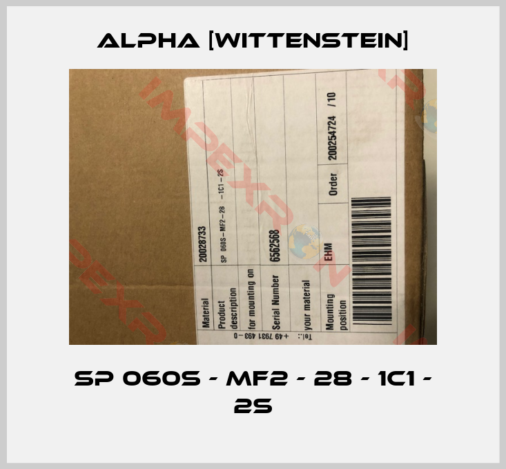 Alpha [Wittenstein]-SP 060S - MF2 - 28 - 1C1 - 2S