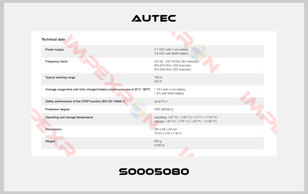 Autec-S0005080