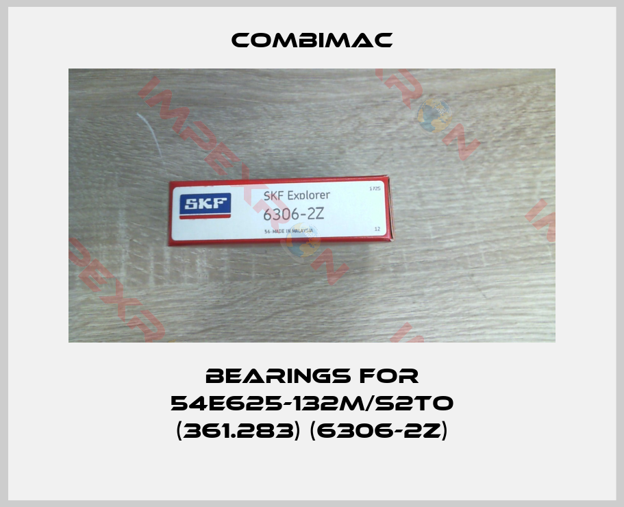 Combimac-bearings for 54E625-132M/S2TO (361.283) (6306-2z)
