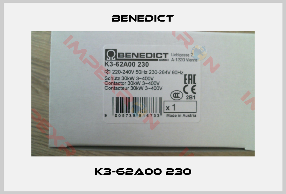 Benedict-K3-62A00 230