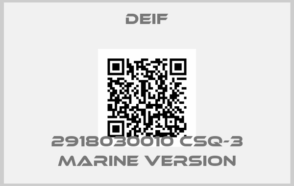 Deif-2918030010 CSQ-3 Marine version