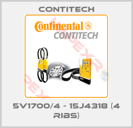 Contitech-5V1700/4 - 15J4318 (4 ribs)