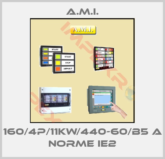 A.M.I.-160/4P/11KW/440-60/B5 A NORME IE2