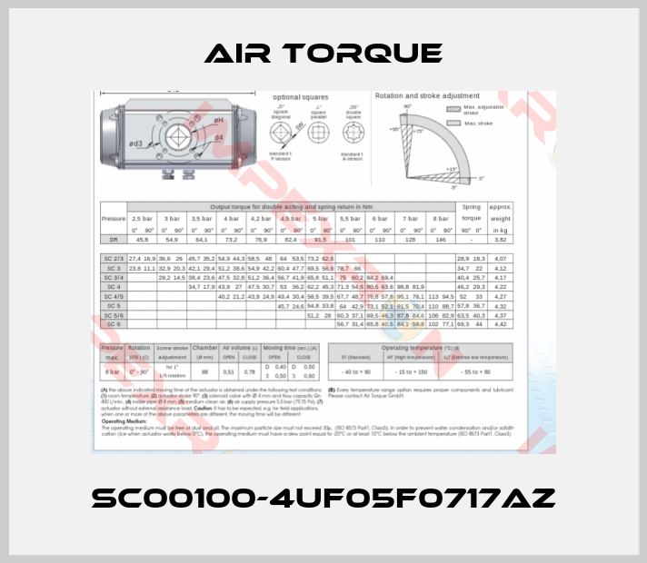 Air Torque-SC00100-4UF05F0717AZ