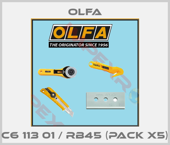 Olfa-C6 113 01 / RB45 (pack x5)