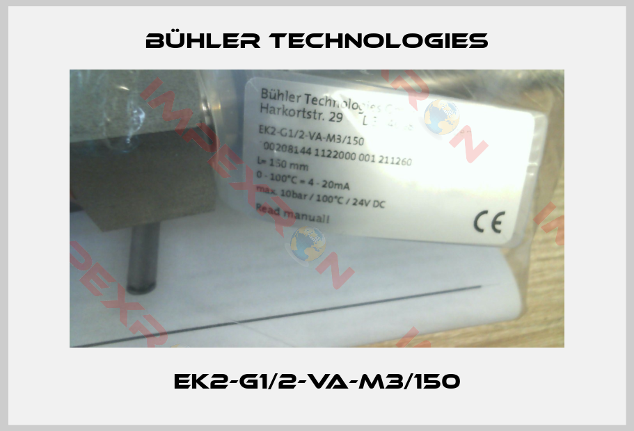 Bühler Technologies-EK2-G1/2-VA-M3/150