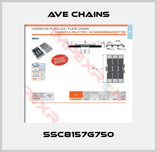 Ave chains-SSC8157G750