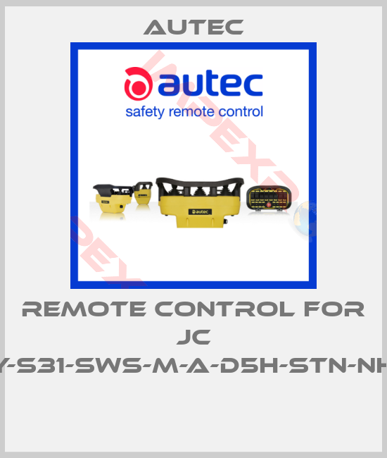 Autec-Remote control for JC 3000-XY-S31-SWS-M-A-D5H-STN-NHT-ROHS 