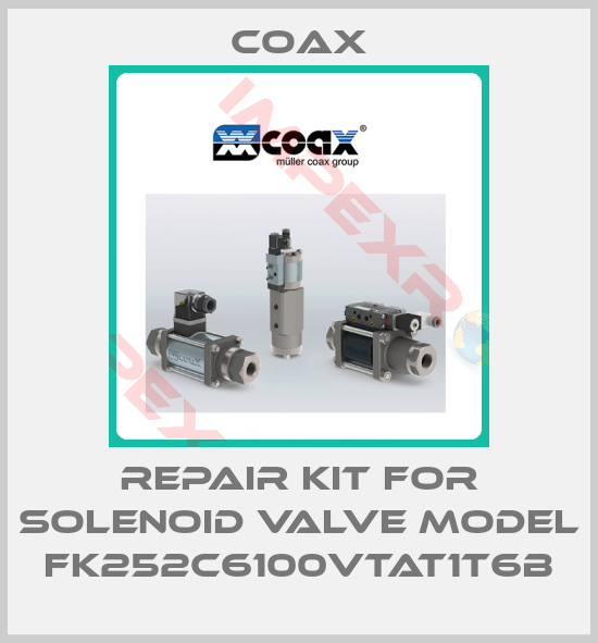 Coax-Repair kit for solenoid valve model FK252C6100VTAT1T6B