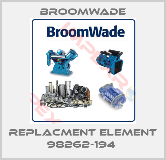 Broomwade-REPLACMENT ELEMENT 98262-194 