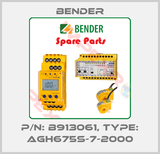 Bender-P/N: B913061, Type: AGH675S-7-2000