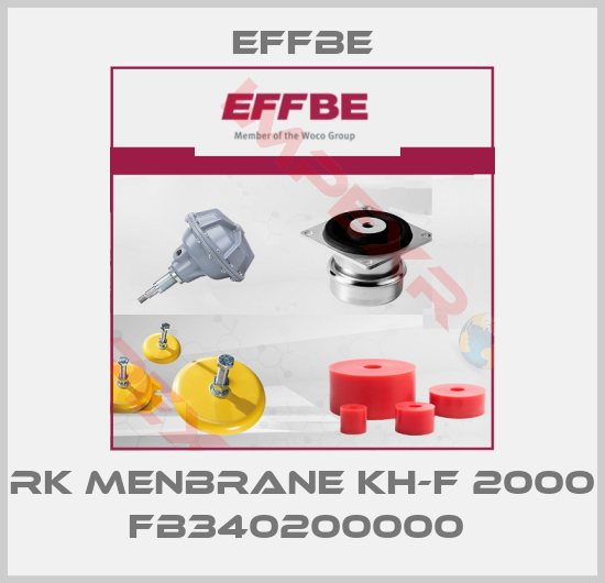 Effbe-RK MENBRANE KH-F 2000 FB340200000 