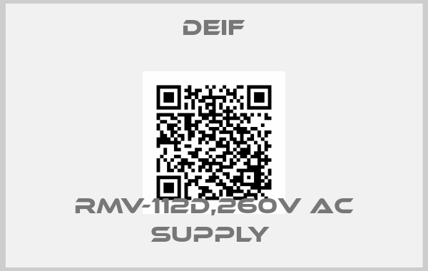 Deif-RMV-112D,260V AC SUPPLY 