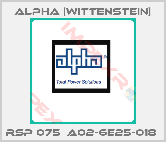 Alpha [Wittenstein]-RSP 075  A02-6E25-018 