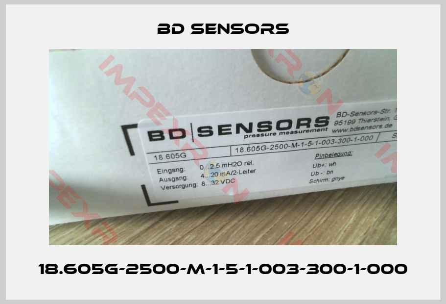 Bd Sensors-18.605G-2500-M-1-5-1-003-300-1-000