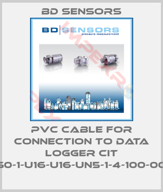 Bd Sensors-PVC cable for connection to data logger CIT 750-1-U16-U16-UN5-1-4-100-000