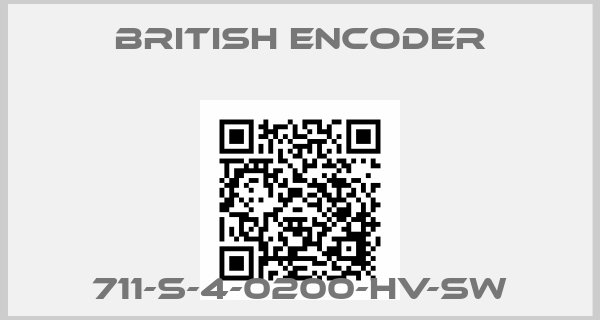 British Encoder-711-S-4-0200-HV-SW