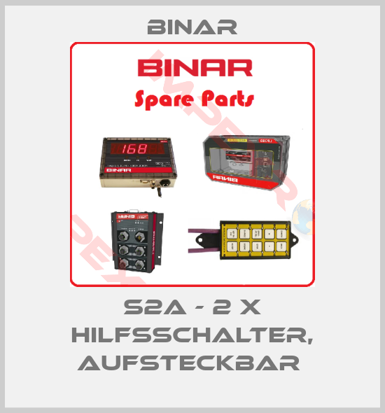 Binar-S2A - 2 X HILFSSCHALTER, AUFSTECKBAR 