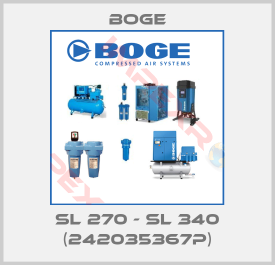 Boge-SL 270 - SL 340 (242035367P)