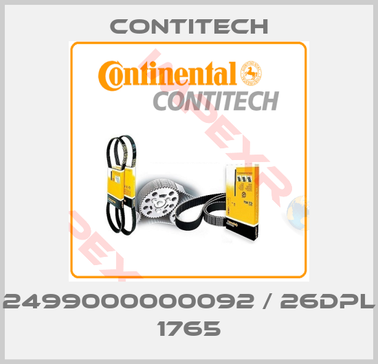 Contitech-2499000000092 / 26DPL 1765