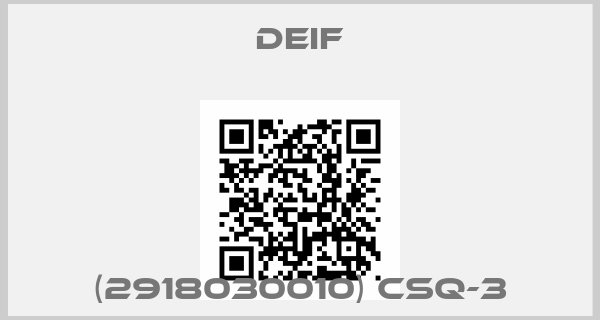 Deif-(2918030010) CSQ-3