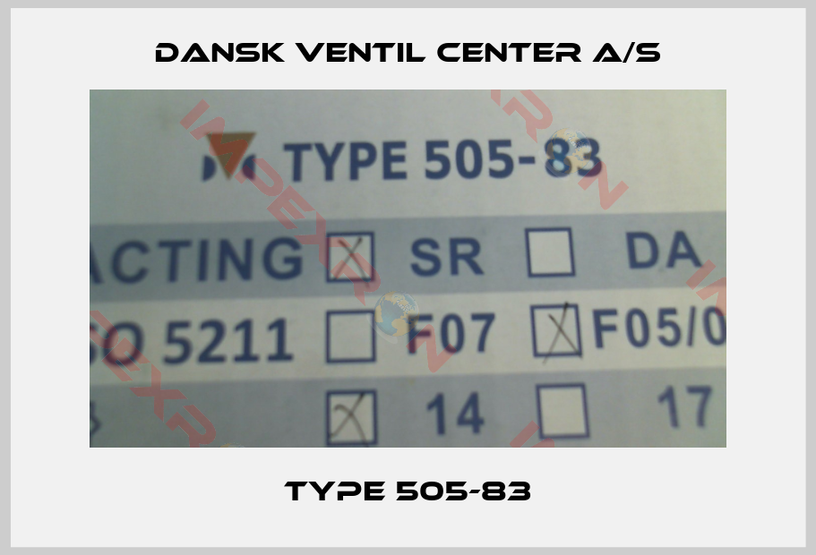 Dansk Ventil Center A/S-Type 505-83