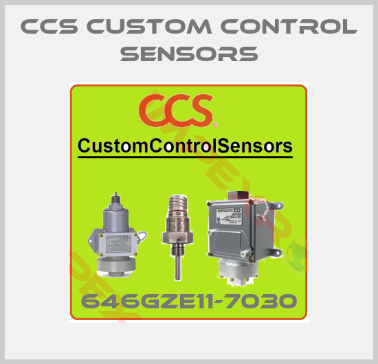 CCS Custom Control Sensors-646GZE11-7030