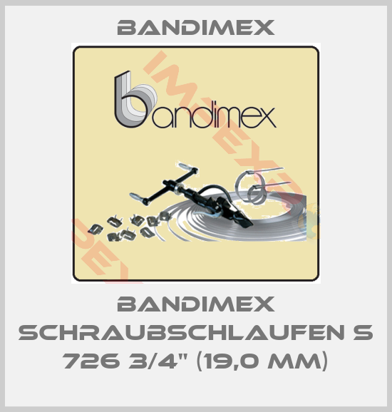 Bandimex-BANDIMEX SCHRAUBSCHLAUFEN S 726 3/4" (19,0 MM)