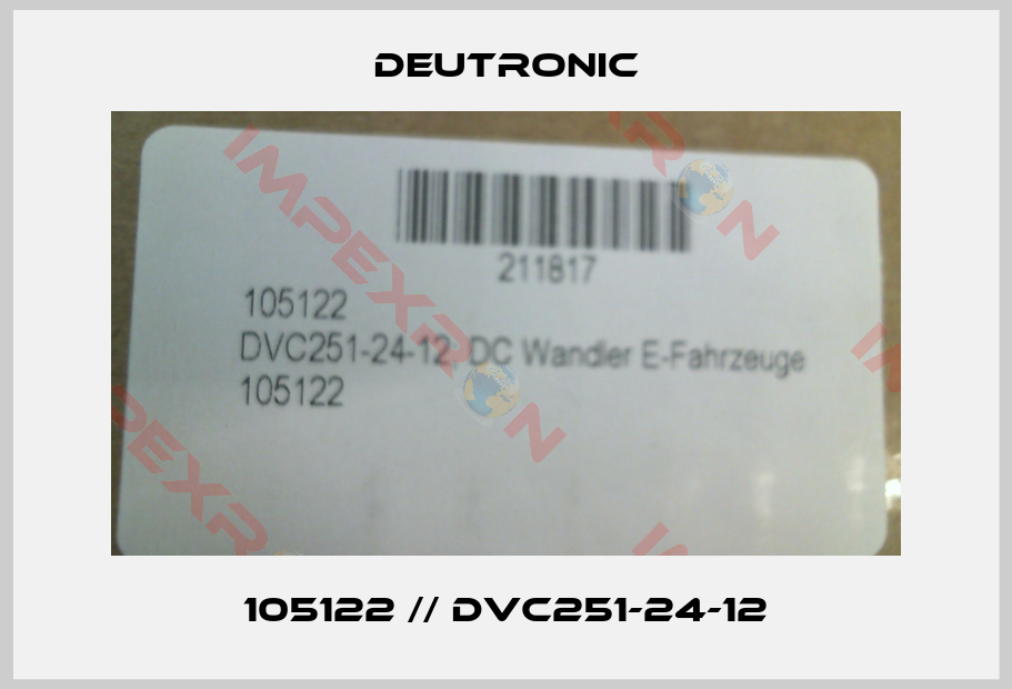 Deutronic-105122 // DVC251-24-12