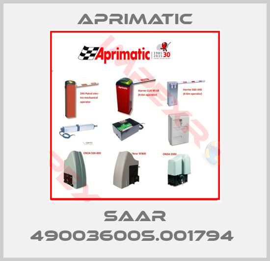 Aprimatic-SAAR 49003600S.001794 