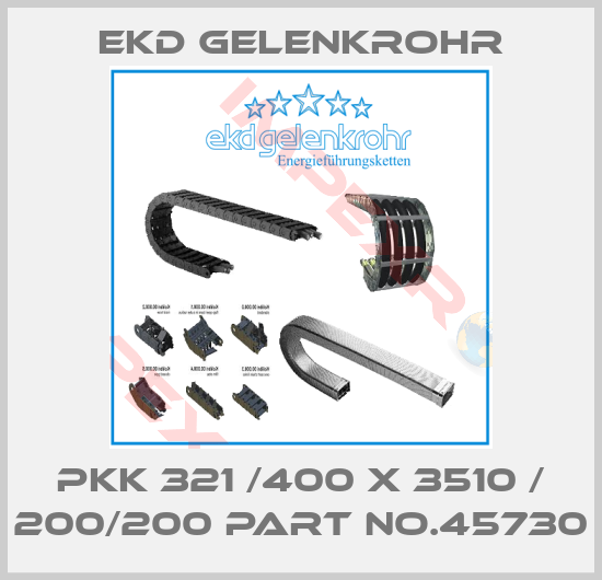 Ekd Gelenkrohr-PKK 321 /400 x 3510 / 200/200 part no.45730