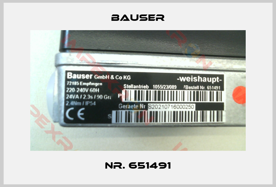 Bauser-Nr. 651491