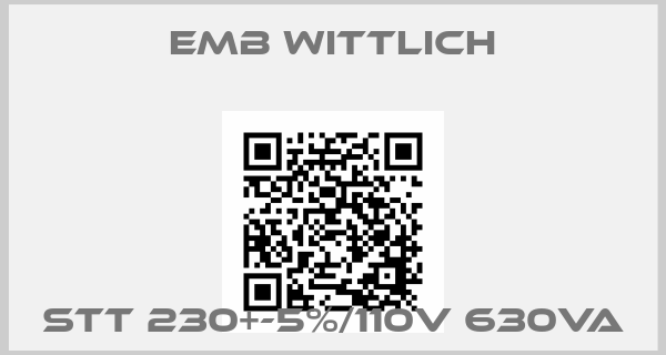 EMB Wittlich-STT 230+-5%/110V 630VA
