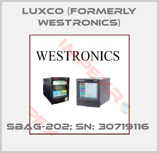 Luxco (formerly Westronics)-SBAG-202; SN: 30719116 