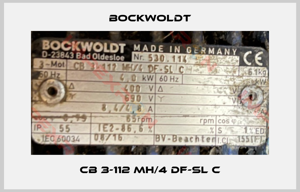 Bockwoldt-CB 3-112 MH/4 DF-SL C