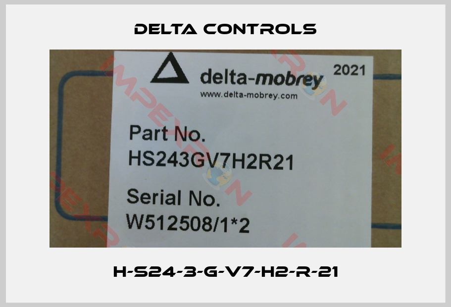Delta Controls-H-S24-3-G-V7-H2-R-21