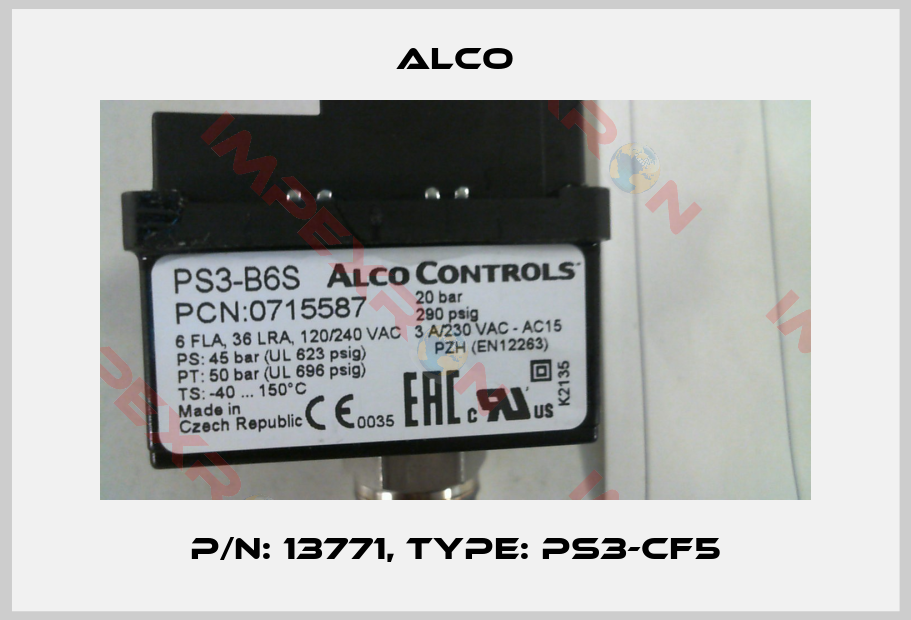 Alco-P/N: 13771, Type: PS3-CF5