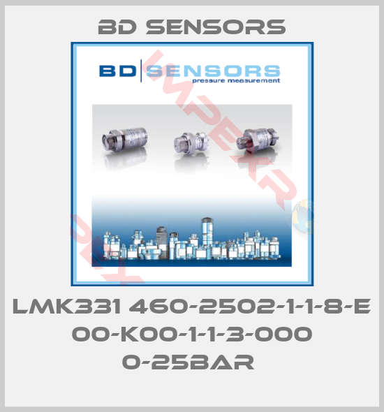 Bd Sensors-LMK331 460-2502-1-1-8-E 00-K00-1-1-3-000 0-25bar 