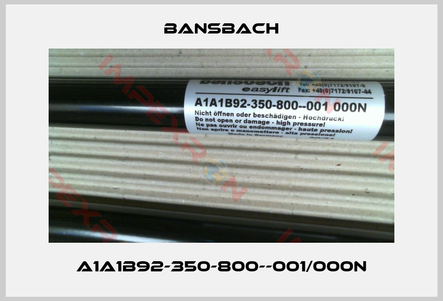 Bansbach-A1A1B92-350-800--001/000N