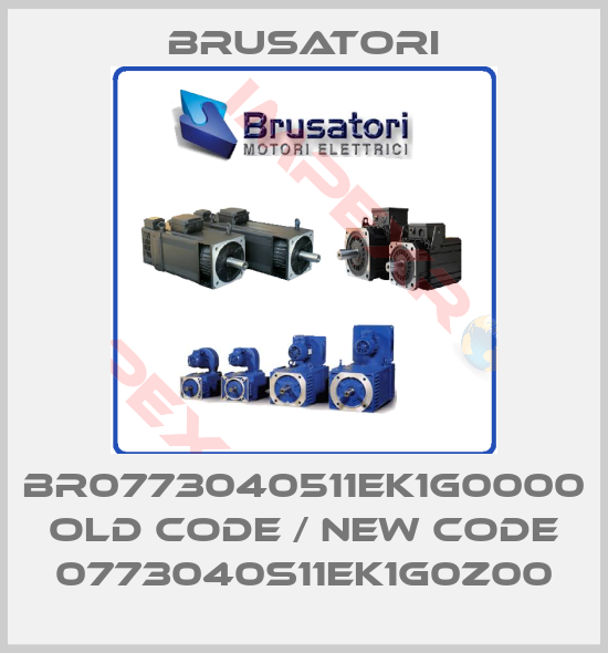 Brusatori-BR0773040511EK1G0000 old code / new code 0773040S11EK1G0Z00