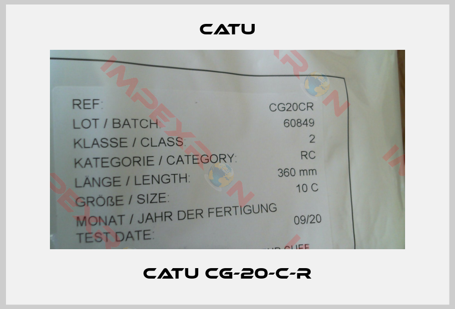Catu-CATU CG-20-C-R