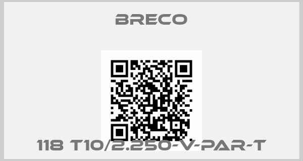 Breco-118 T10/2.250-V-PAR-T