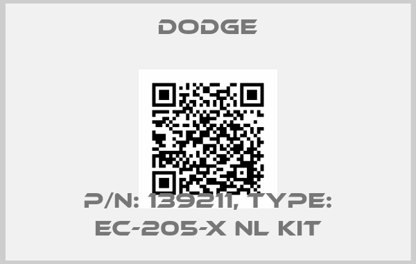 Dodge-p/n: 139211, Type: EC-205-X NL KIT