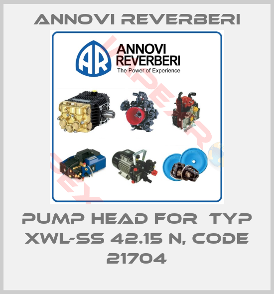 Annovi Reverberi-pump head for  typ XWL-SS 42.15 N, code 21704