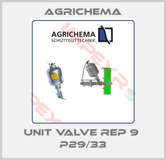 Agrichema-Unit valve rep 9  P29/33