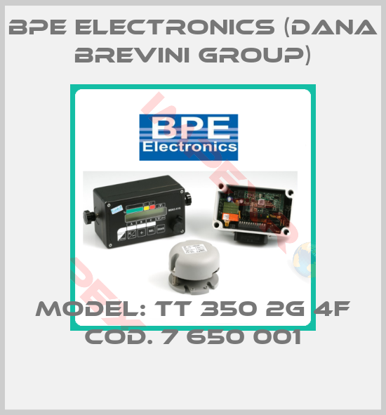 BPE Electronics (Dana Brevini Group)-Model: TT 350 2G 4F COD. 7 650 001