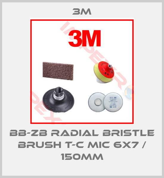 3M-BB-ZB RADIAL BRISTLE BRUSH T-C MIC 6x7 / 150mm