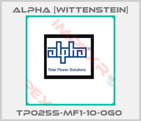 Alpha [Wittenstein]- TP025S-MF1-10-0G0 