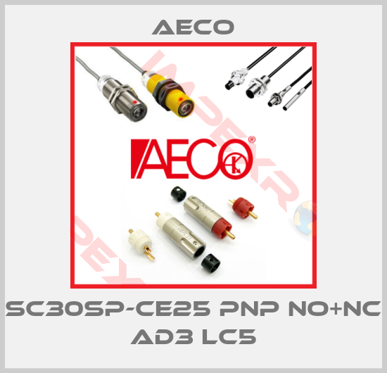 Aeco-SC30SP-CE25 PNP NO+NC AD3 LC5