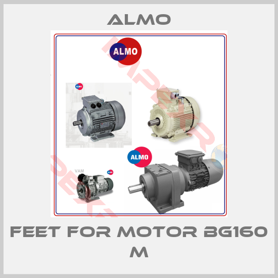 Almo-feet for motor BG160 M